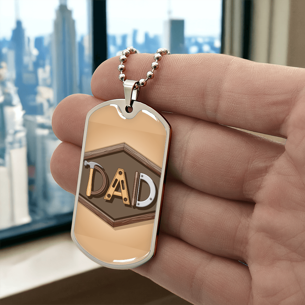 Father gift retirement personalized custom necklace fine jewelry