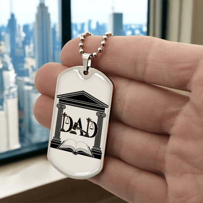 Father gift retirement personalized custom necklace fine jewelry