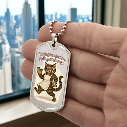 Pride Necklace Custom Name| Dog Tag Chain | Custom Dog Tag