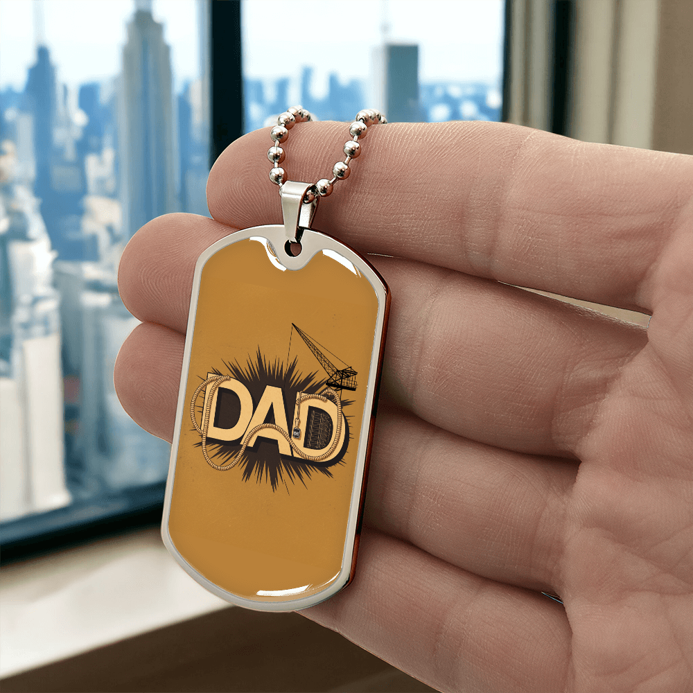 Dad gift retirement personalized coustum necklace