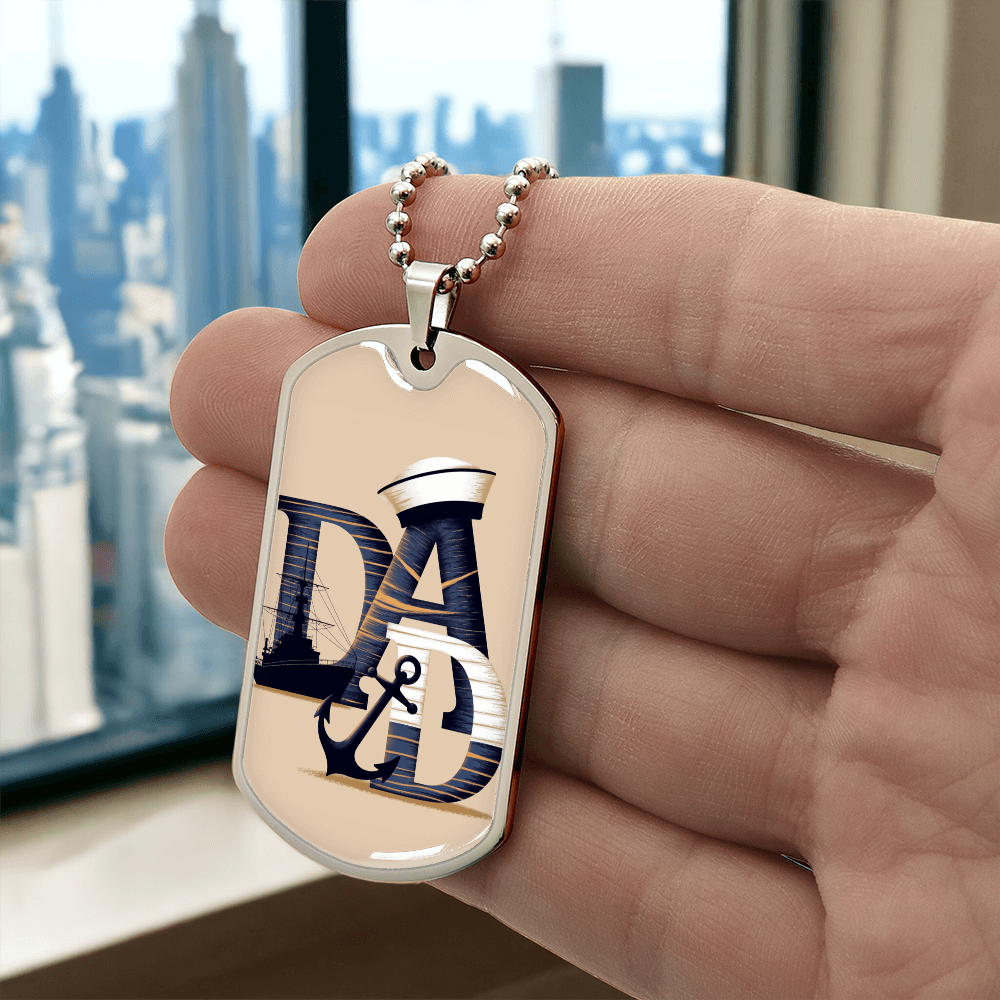 Father gift retirement personalized custom necklace fine jewelry