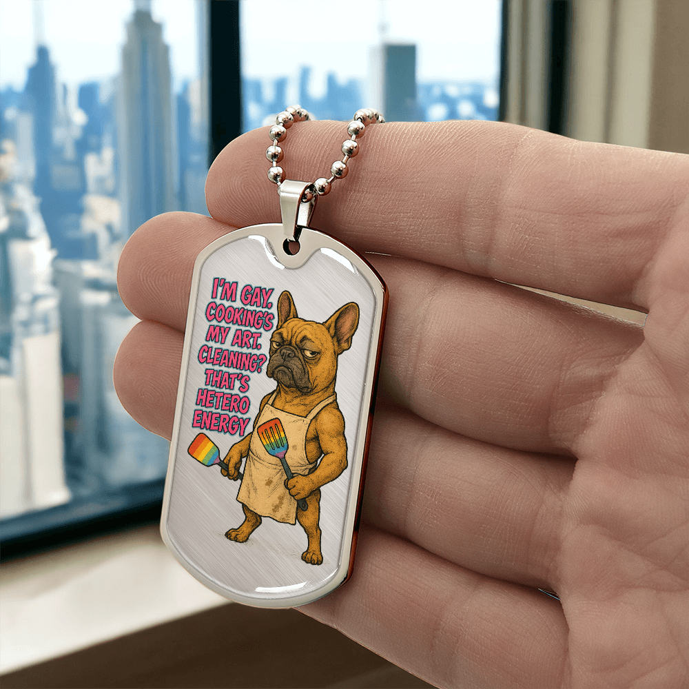 Pride Necklace Custom Name| Dog Tag Chain | Custom Dog Tag