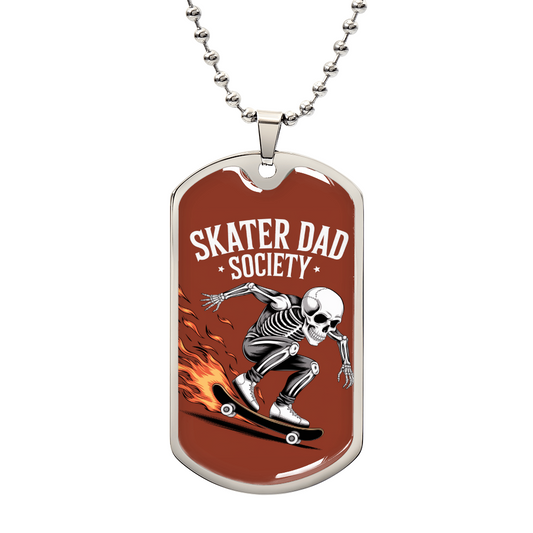 Father gift retirement personalized custom necklace tag fine jewelry
