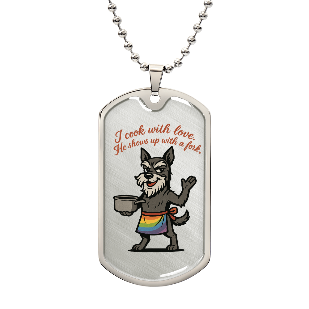 Pride Necklace Custom Name| Dog Tag Chain | Custom Dog Tag