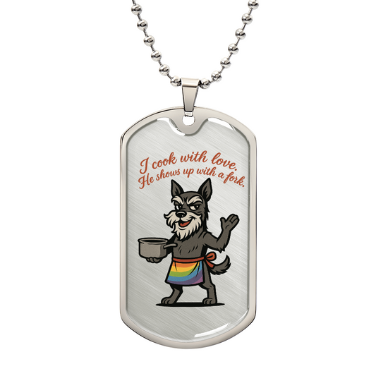 Pride Necklace Custom Name| Dog Tag Chain | Custom Dog Tag
