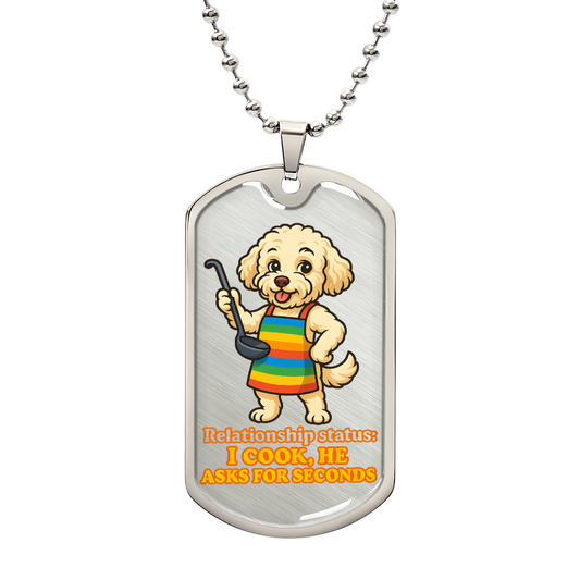 Pride Necklace Custom Name| Dog Tag Chain | Custom Dog Tag