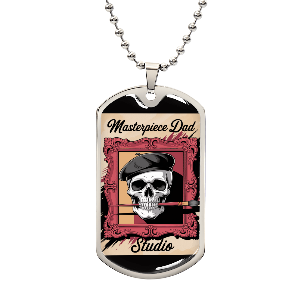 Dad gift retirement tag necklace personalized