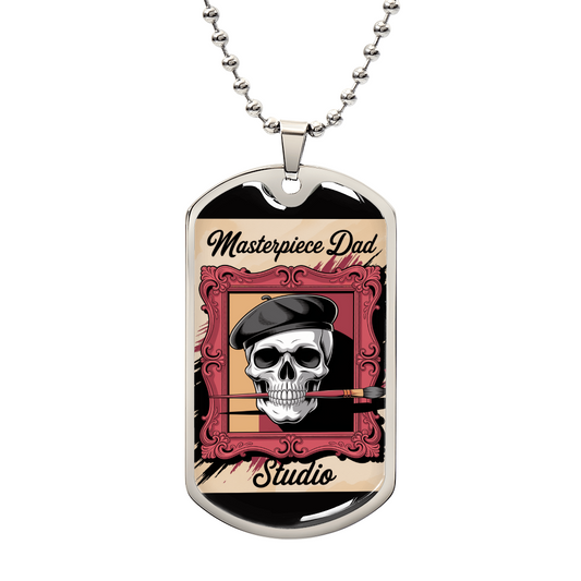Dad gift retirement tag necklace personalized