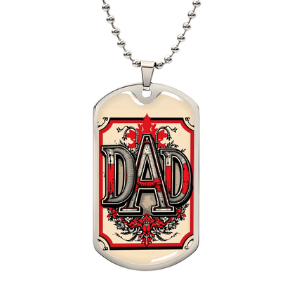 Father tag retirement gift personalized custom necklace fine jewelry