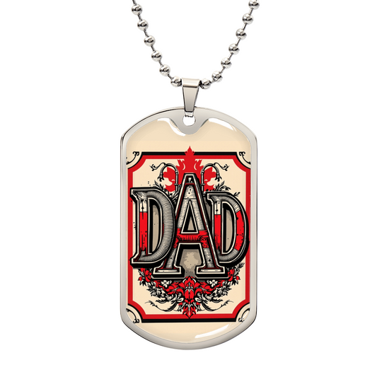 Father tag retirement gift personalized custom necklace fine jewelry