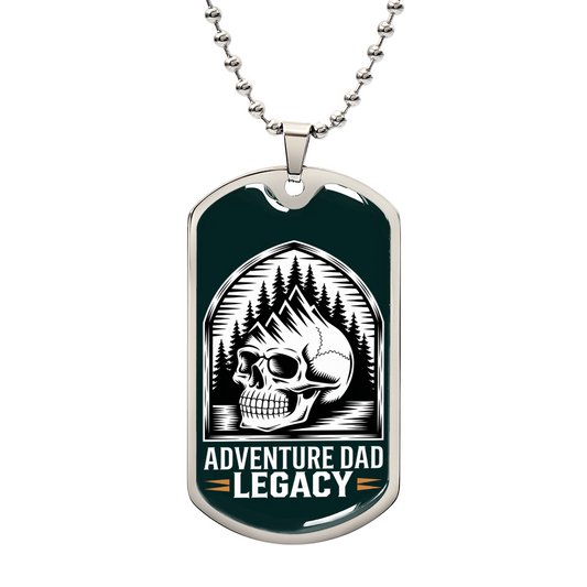 Father gift retirement personalized custom necklace tag
