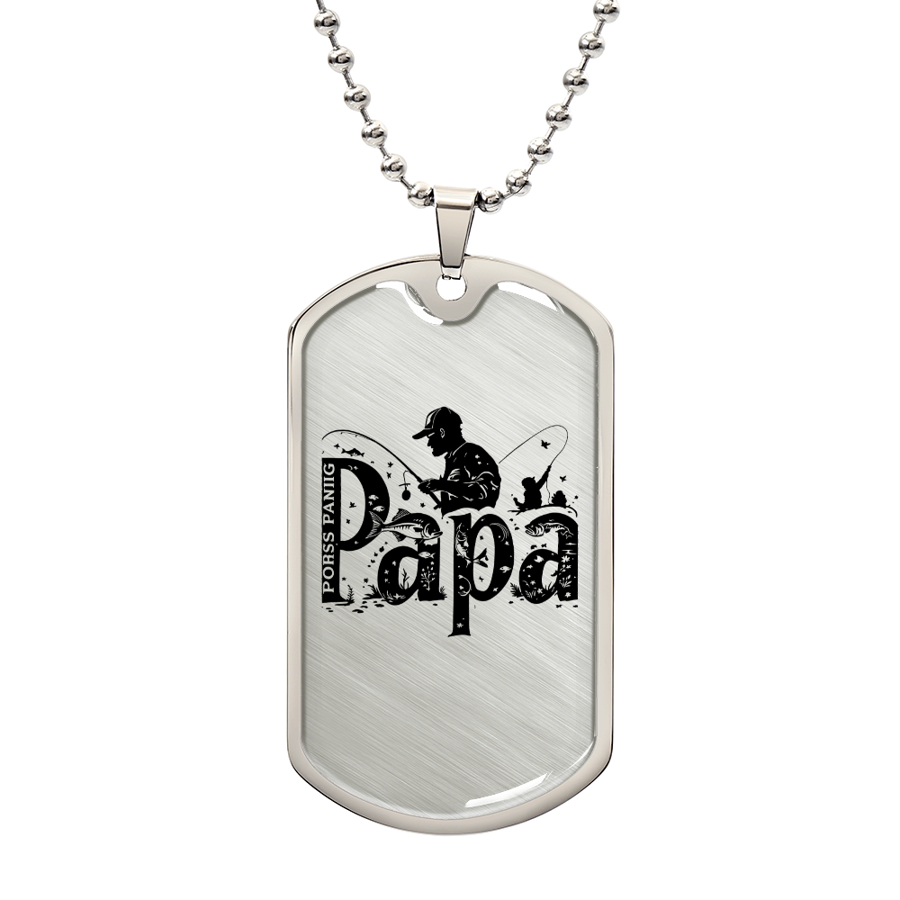 Gifts for Dad: Custom Engraved Men's Necklace