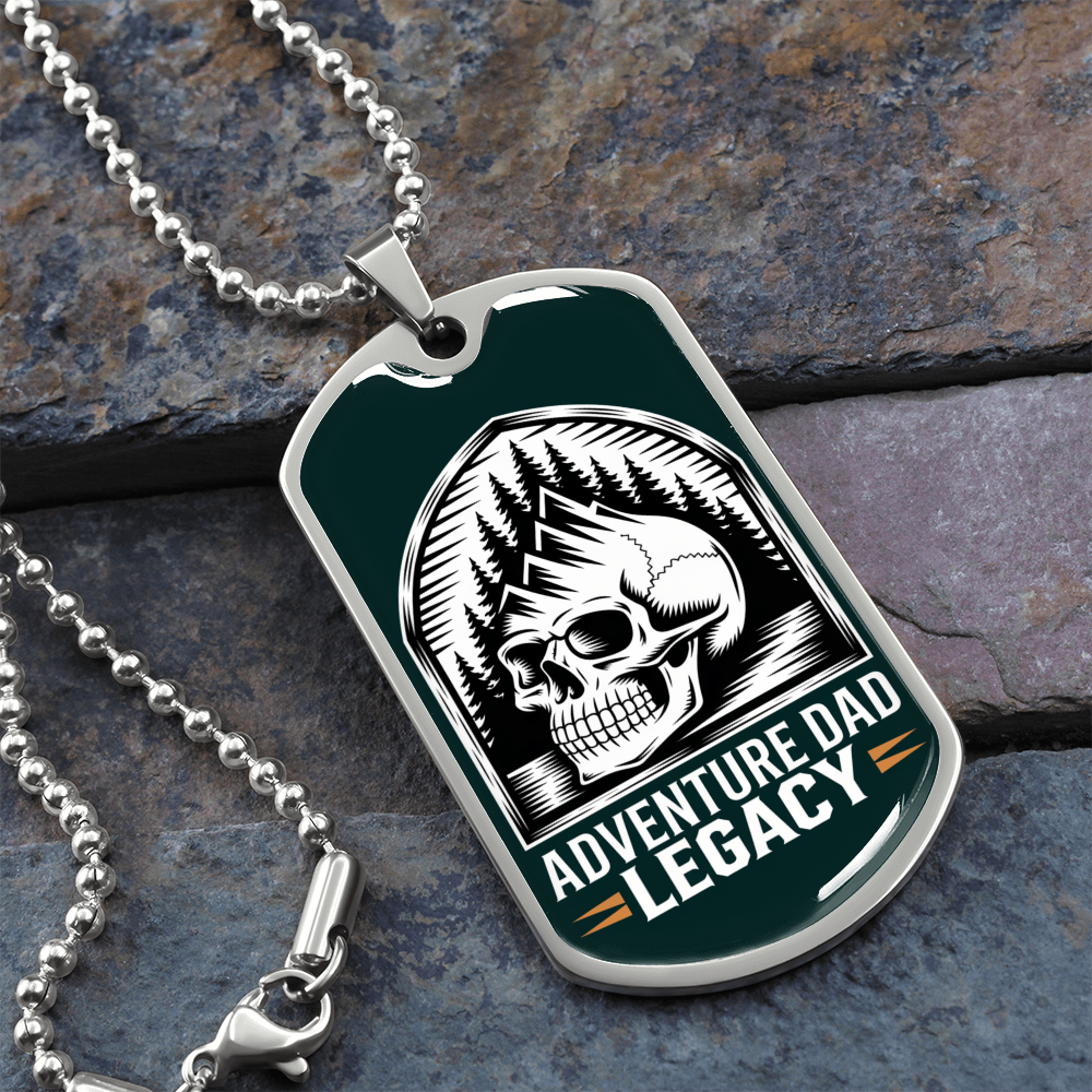 Father gift retirement personalized custom necklace tag