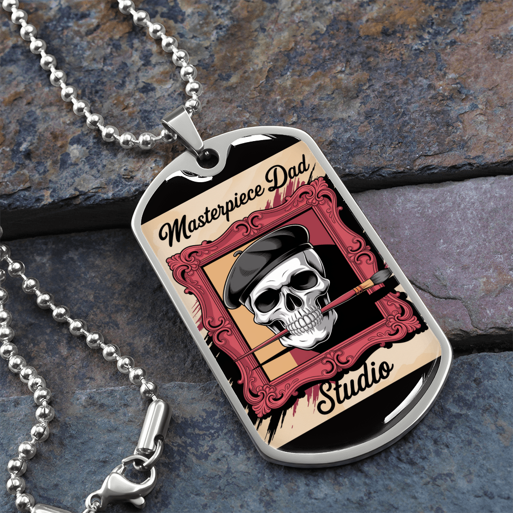 Dad gift retirement tag necklace personalized