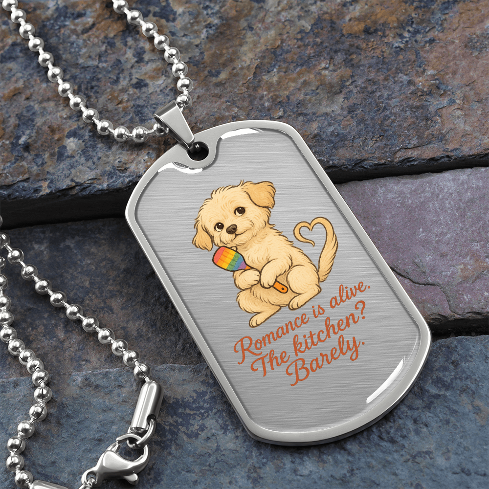 Pride Necklace Custom Name| Dog Tag Chain | Custom Dog Tag