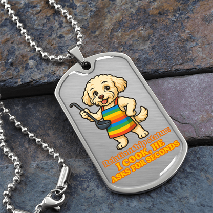 Pride Necklace Custom Name| Dog Tag Chain | Custom Dog Tag