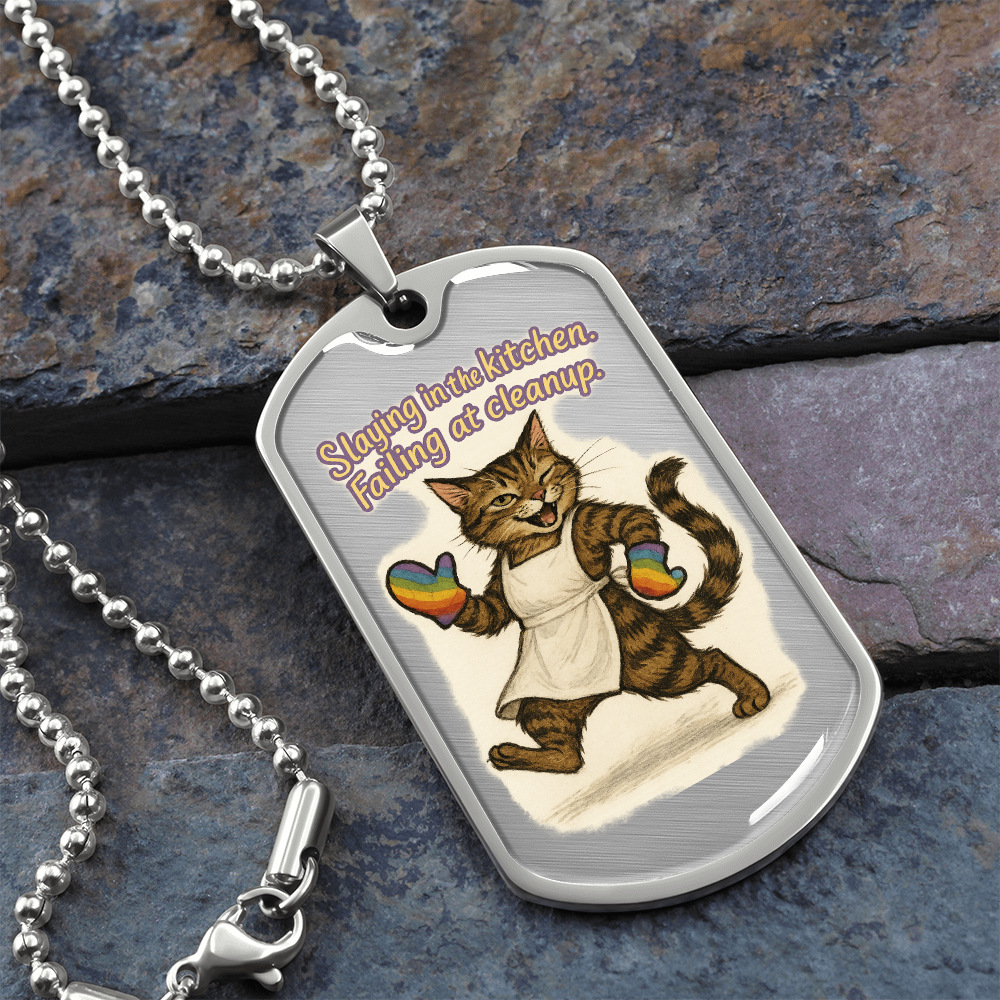 Pride Necklace Custom Name| Dog Tag Chain | Custom Dog Tag