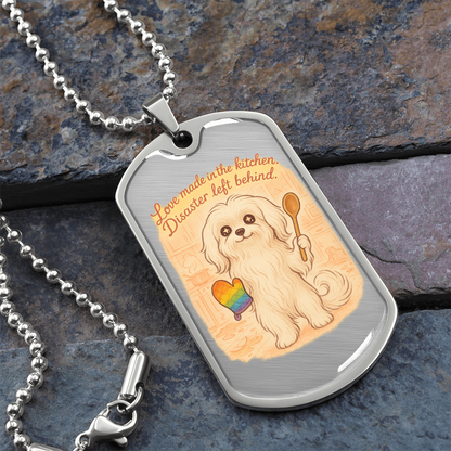 Pride Necklace Custom Name| Dog Tag Chain | Custom Dog Tag