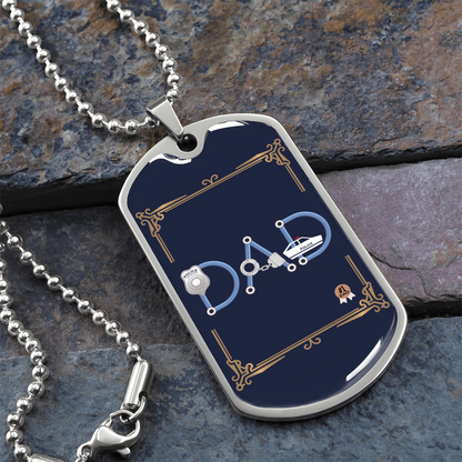 Father gift retirement personalized custom tag