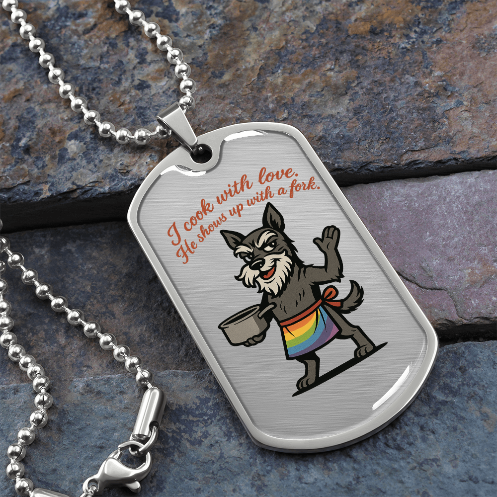 Pride Necklace Custom Name| Dog Tag Chain | Custom Dog Tag
