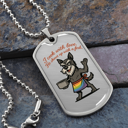 Pride Necklace Custom Name| Dog Tag Chain | Custom Dog Tag