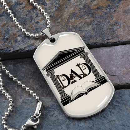 Father gift retirement personalized custom necklace fine jewelry