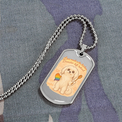Pride Necklace Custom Name| Dog Tag Chain | Custom Dog Tag