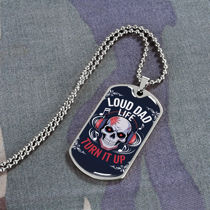 Father gift retirement custom tag necklace fine jewelry