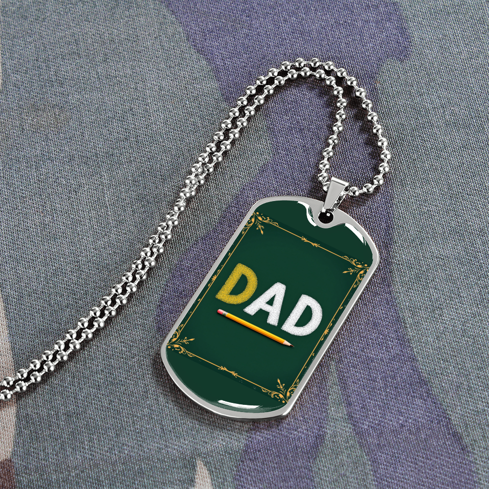 Father gift retirement personalized custom necklace fine jewelry
