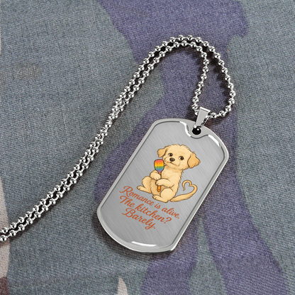 Pride Necklace Custom Name| Dog Tag Chain | Custom Dog Tag