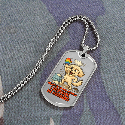 Pride Necklace Custom Name| Dog Tag Chain | Custom Dog Tag