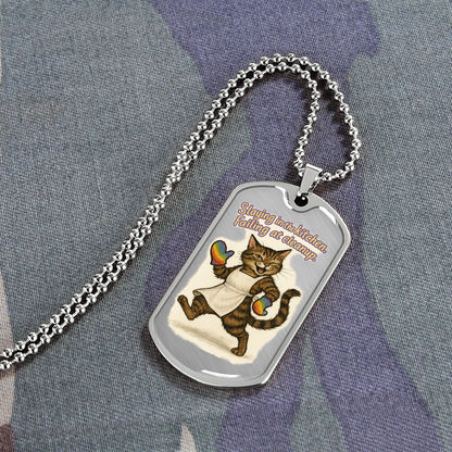 Pride Necklace Custom Name| Dog Tag Chain | Custom Dog Tag