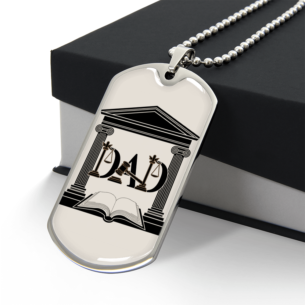 Father gift retirement personalized custom necklace fine jewelry