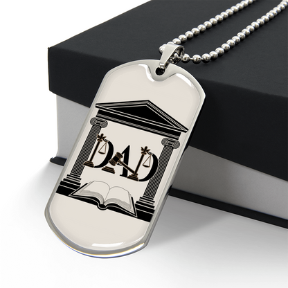 Father gift retirement personalized custom necklace fine jewelry
