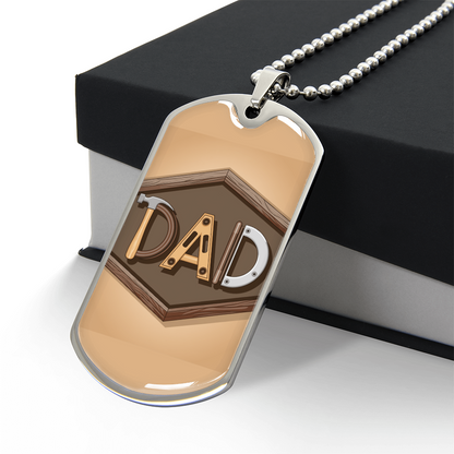 Father gift retirement personalized custom necklace fine jewelry