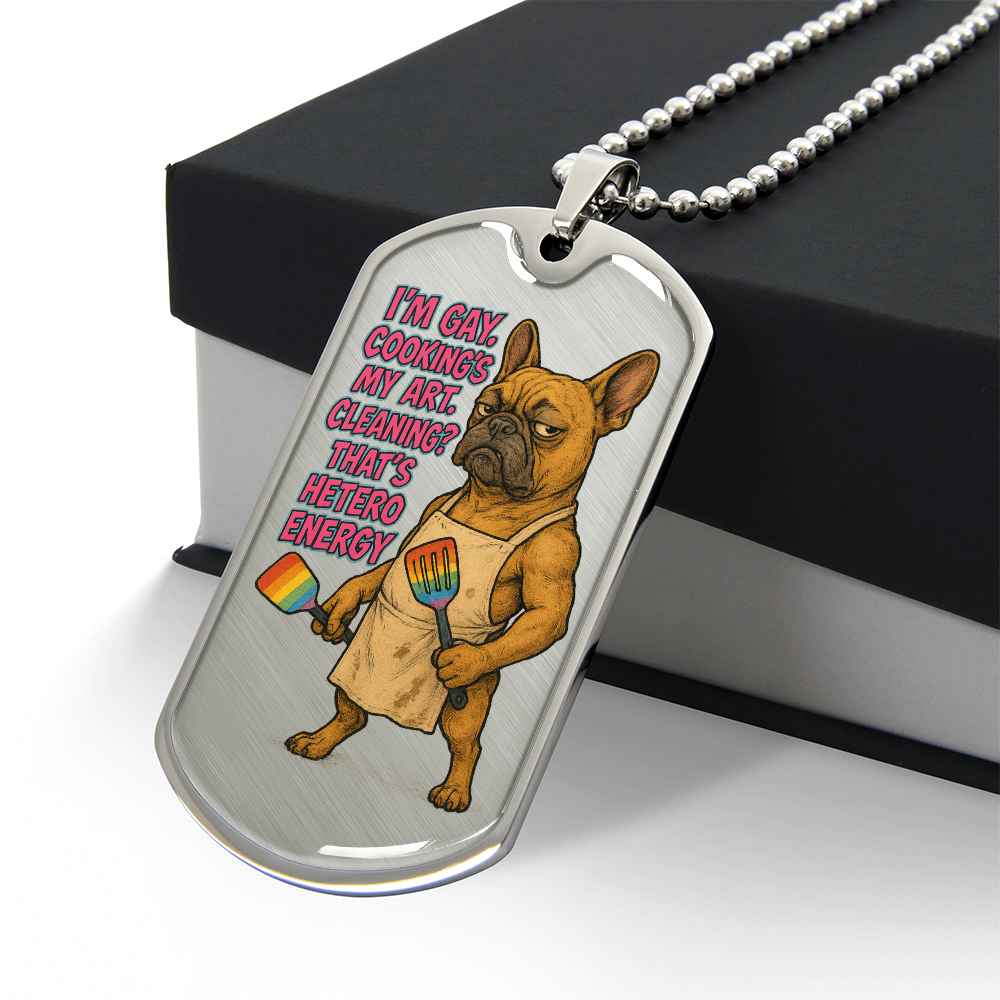 Pride Necklace Custom Name| Dog Tag Chain | Custom Dog Tag
