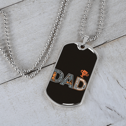 Father gift retirement personalized custom necklace fine jewelry