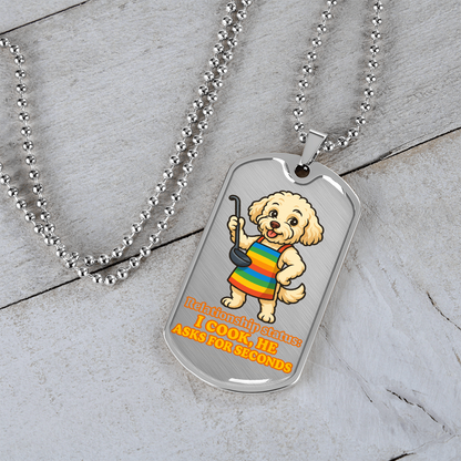 Pride Necklace Custom Name| Dog Tag Chain | Custom Dog Tag