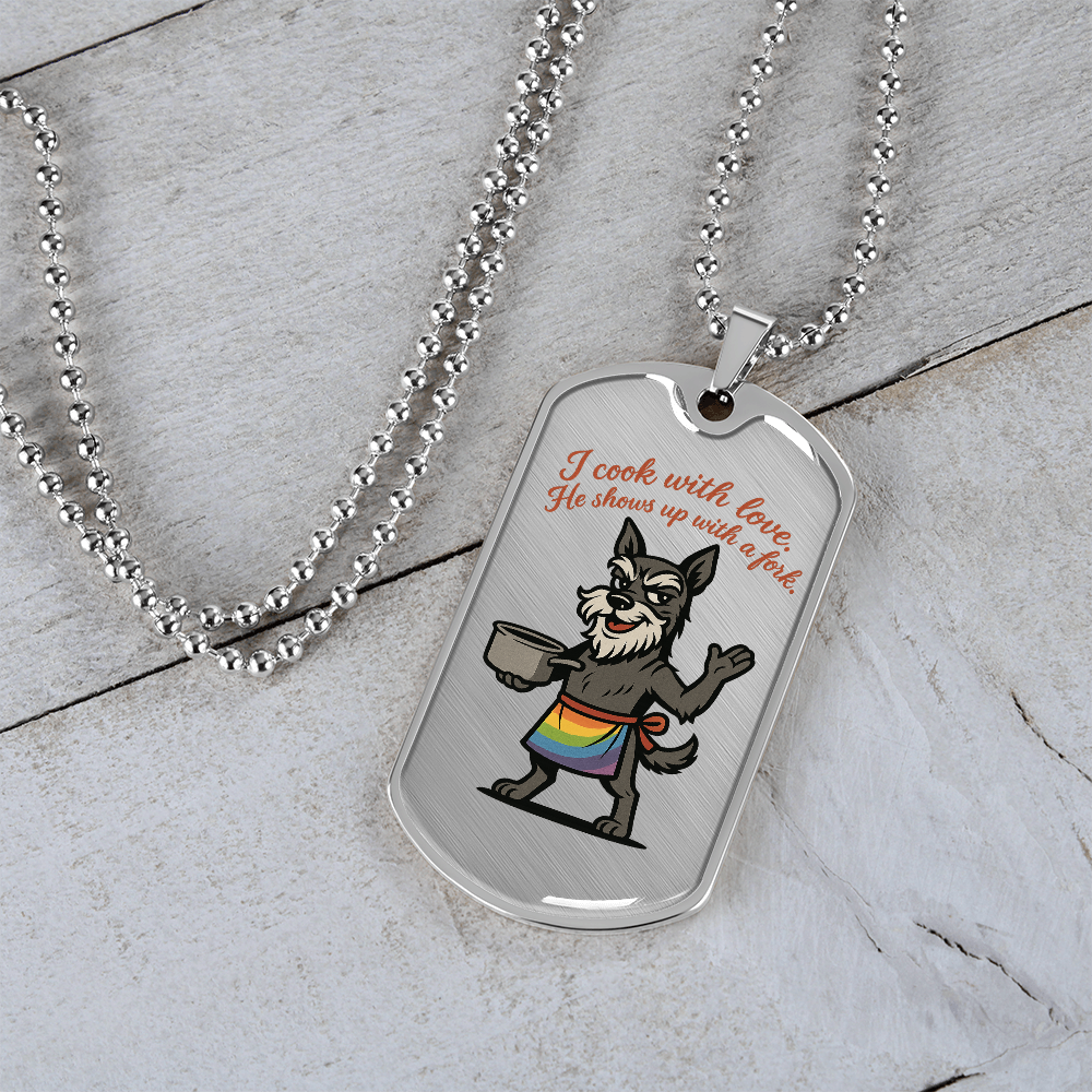 Pride Necklace Custom Name| Dog Tag Chain | Custom Dog Tag