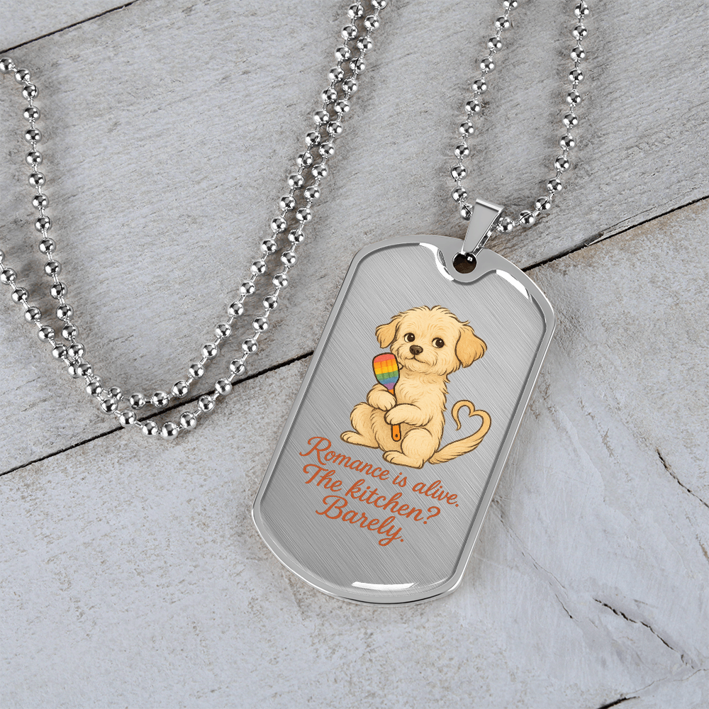 Pride Necklace Custom Name| Dog Tag Chain | Custom Dog Tag