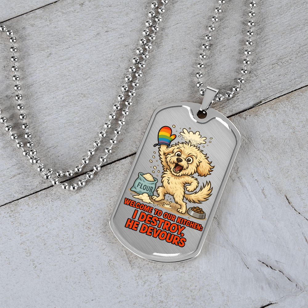 Pride Necklace Custom Name| Dog Tag Chain | Custom Dog Tag