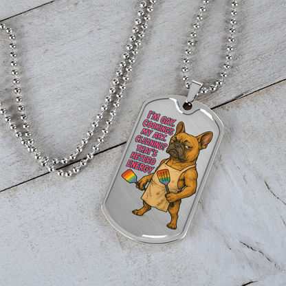 Pride Necklace Custom Name| Dog Tag Chain | Custom Dog Tag