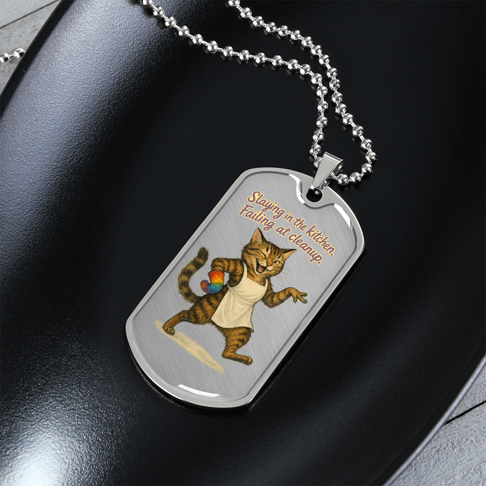 Pride Necklace Custom Name| Dog Tag Chain | Custom Dog Tag