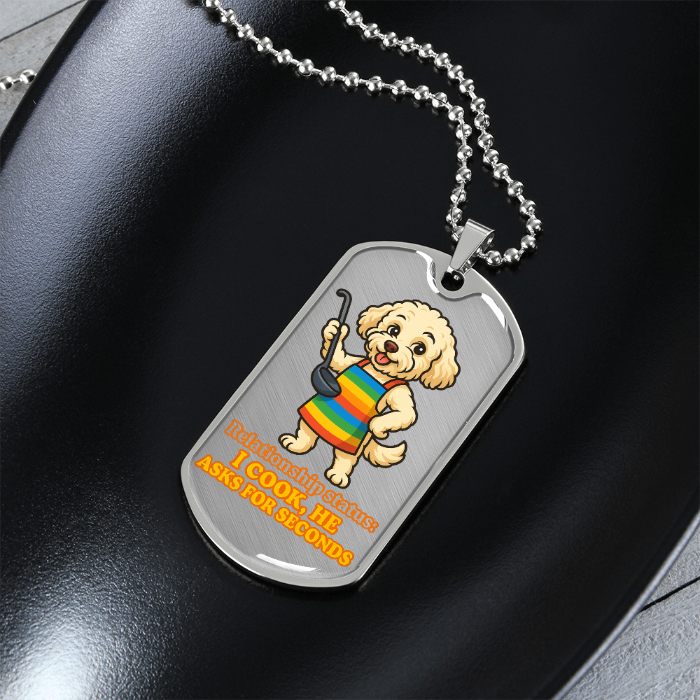 Pride Necklace Custom Name| Dog Tag Chain | Custom Dog Tag