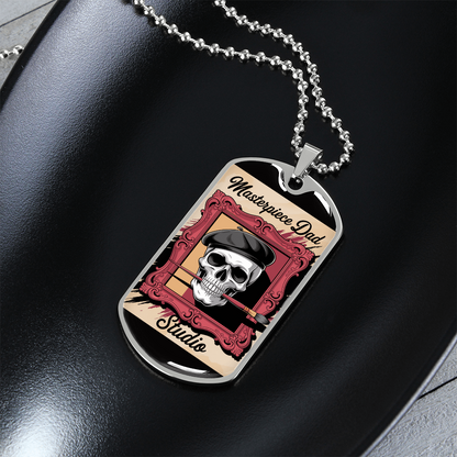 Dad gift retirement tag necklace personalized