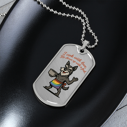 Pride Necklace Custom Name| Dog Tag Chain | Custom Dog Tag