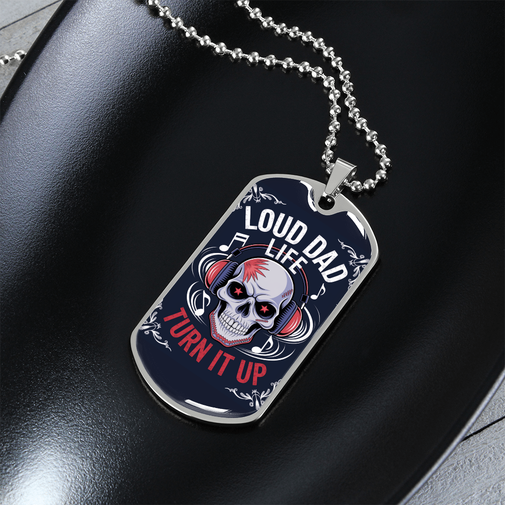 Father gift retirement custom tag necklace fine jewelry