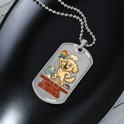 Pride Necklace Custom Name| Dog Tag Chain | Custom Dog Tag