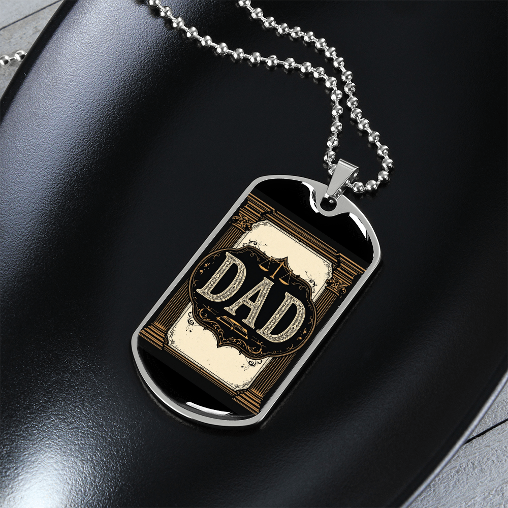 Father's Day Gift Custom Name Necklace| retirement personalized tag custom fine jewelry