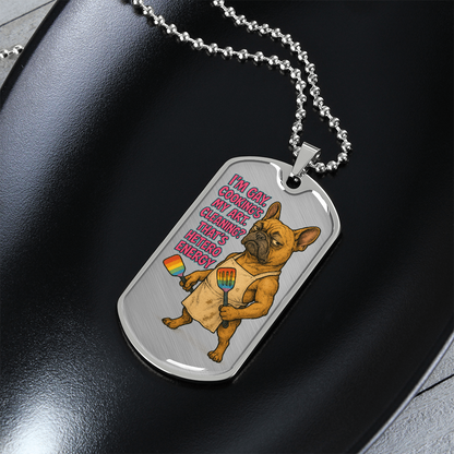 Pride Necklace Custom Name| Dog Tag Chain | Custom Dog Tag